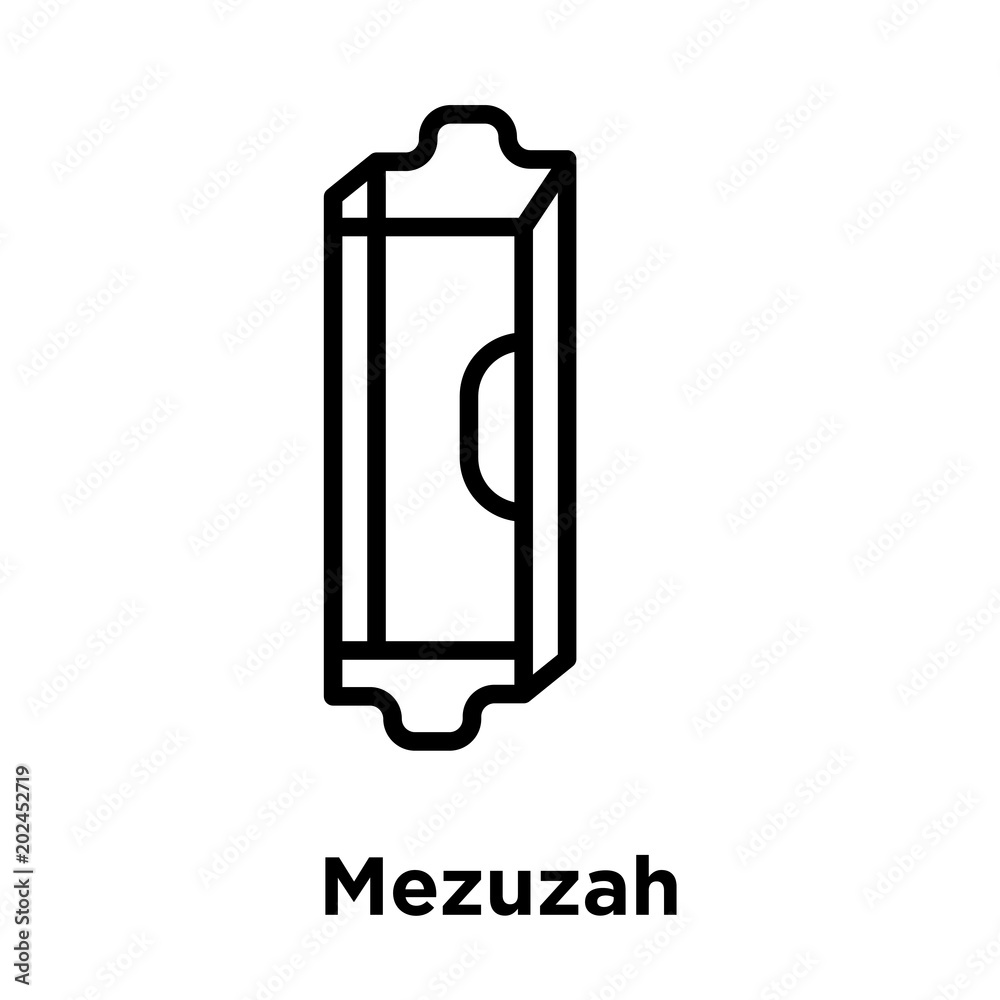 Mezuzah icon isolated on white background Mezuzah icon isolated on white background