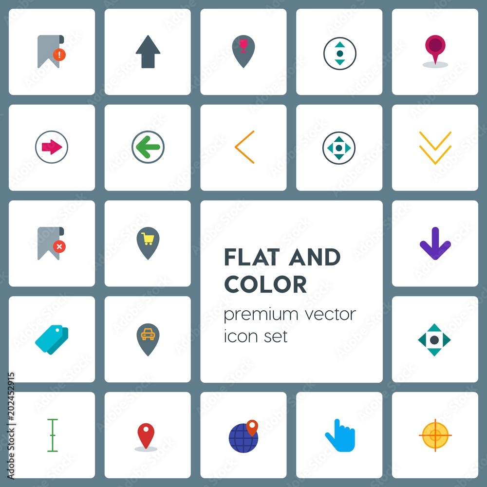 Modern Simple Set of location, arrows, cursors, bookmarks Vector flat Icons. Contains such Icons as text, left, right, pin, travel, click and more on grey background. Fully Editable. Pixel Perfect Modern Simple Set of location, arrows, cursors, bookmarks Vector flat Icons. Contains such Icons as text, left, right, pin, travel, click and more on grey background. Fully Editable. Pixel Perfect