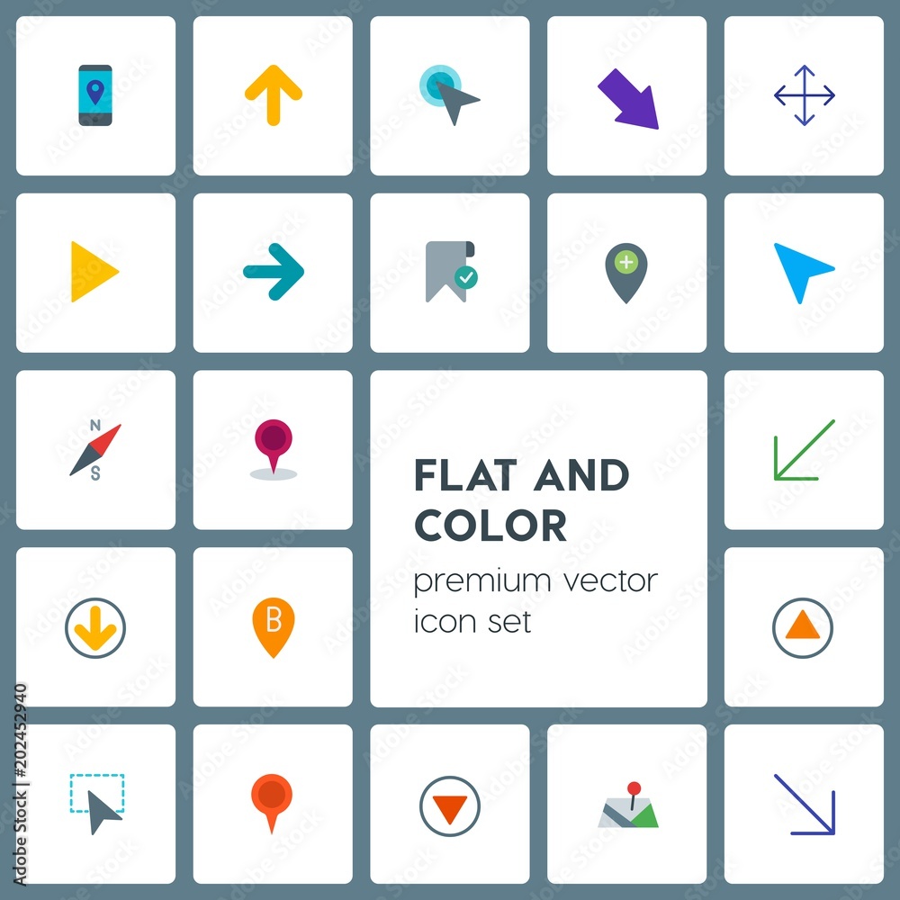Modern Simple Set of location, arrows, cursors, bookmarks Vector flat Icons. Contains such Icons as web, screen, right, cursor, map, left and more on grey background. Fully Editable. Pixel Perfect Modern Simple Set of location, arrows, cursors, bookmarks Vector flat Icons. Contains such Icons as web, screen, right, cursor, map, left and more on grey background. Fully Editable. Pixel Perfect