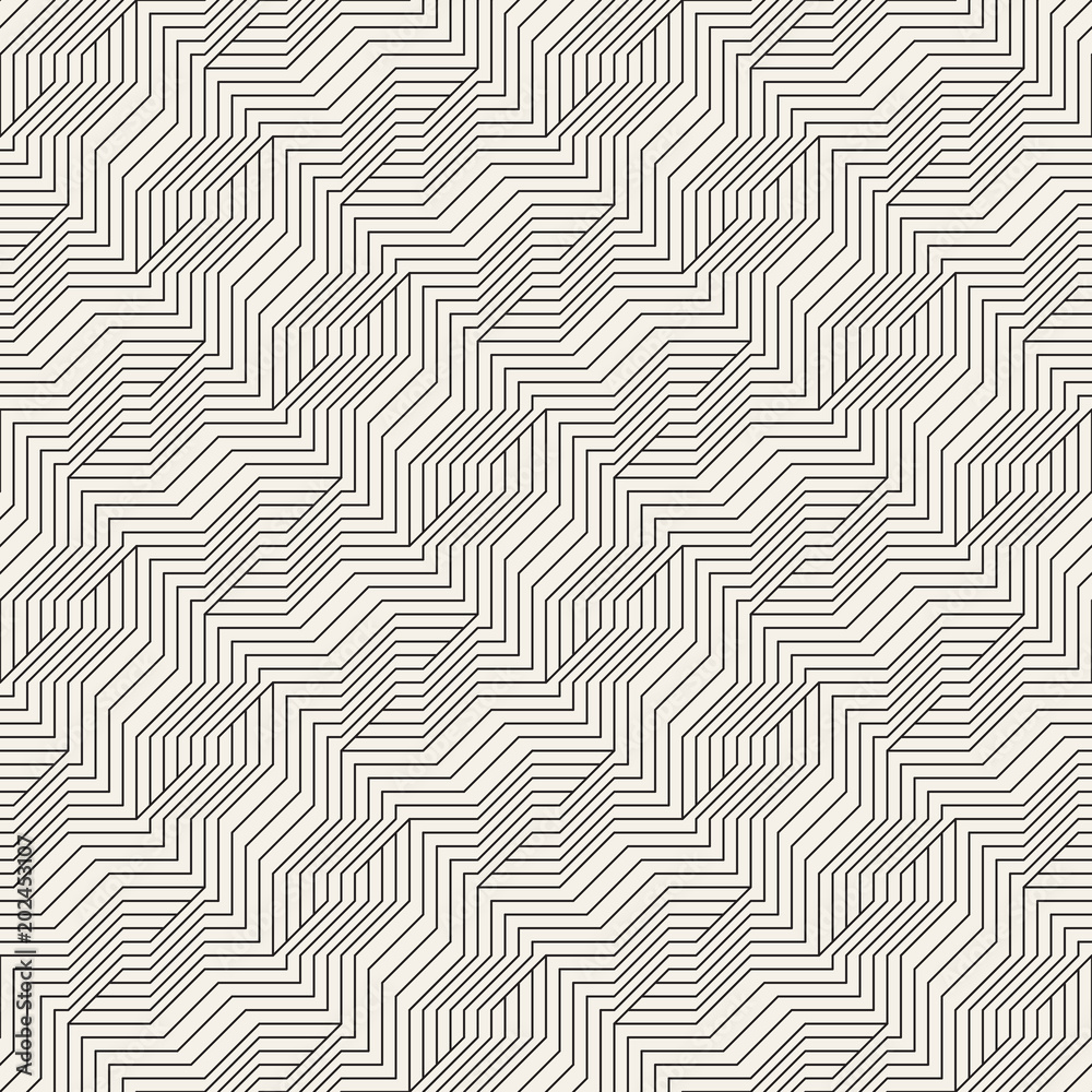 Vector seamless pattern. Modern stylish abstract texture. Repeating geometric tiles