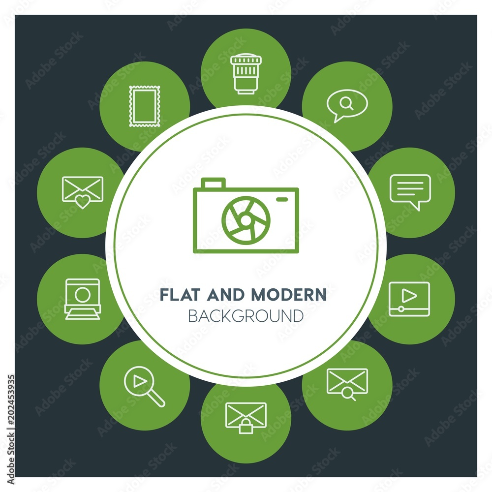 chat and messenger, video, photos, email Infographic Circle outline Icons Set. Contains such Icons as business, website, elements, background, pattern and more. Fully Editable. Pixel Perfect chat and messenger, video, photos, email Infographic Circle outline Icons Set. Contains such Icons as business, website, elements, background, pattern and more. Fully Editable. Pixel Perfect
