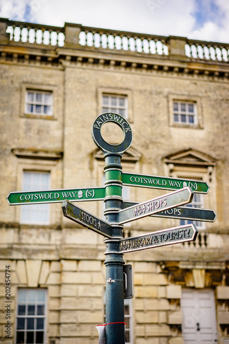 Direction Signpost in Painswick, Cotswold © Roserunn