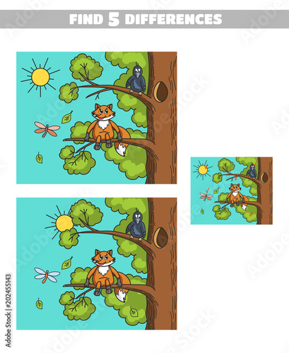 Find Differences Fox And Crow