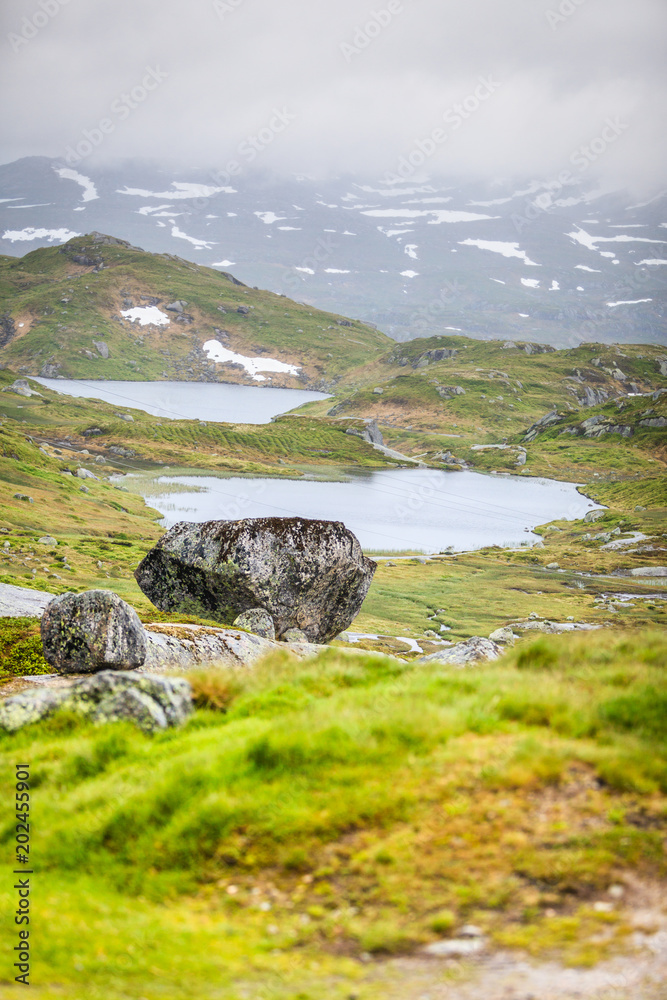 Fototapeta premium Hardangervidda mountain plateau in Norway