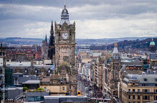 Stunning views over the city of Edinburgh  Scotland