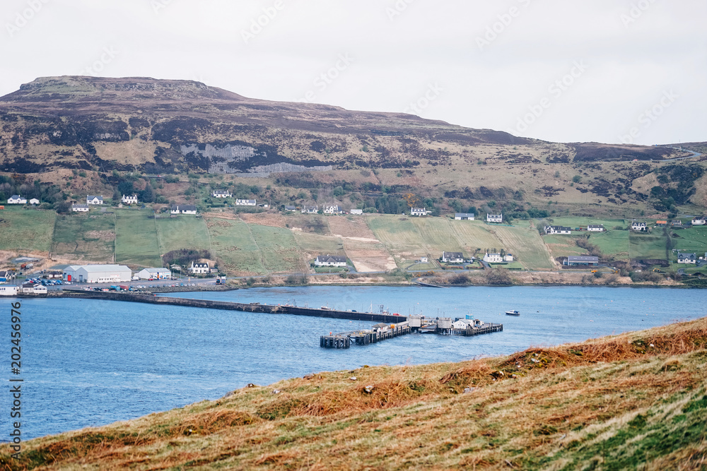 A Ferry depart  from Ferry Terminal, Uig, Isle of Skye, Highland, Scotland