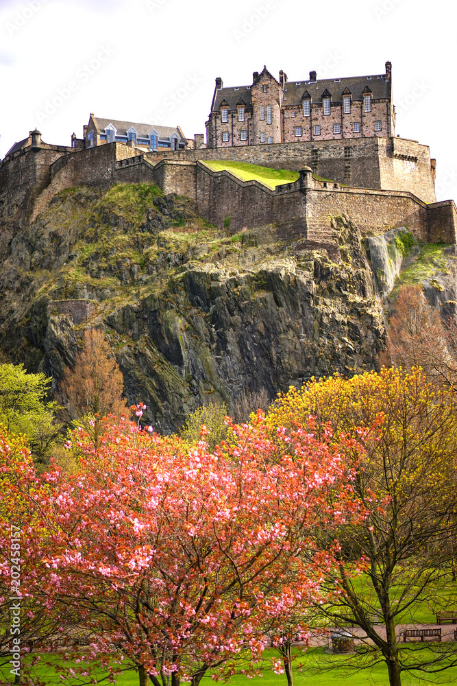 Edinburgh Castle in Spring Season, Scotland