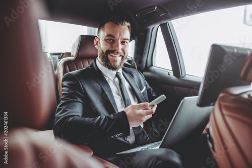 Businessman in car © Vasyl