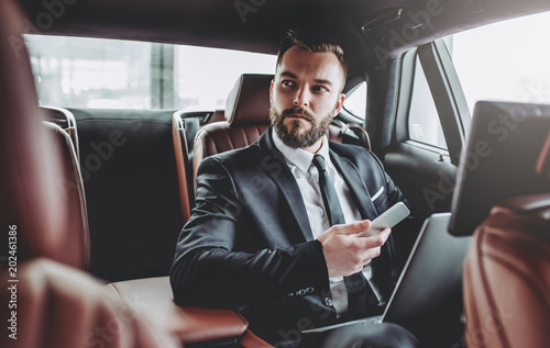 Businessman in car © Vasyl