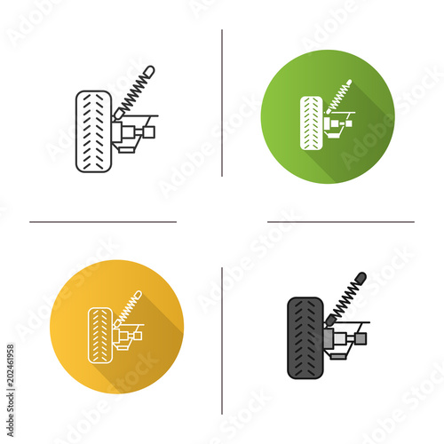 Car suspension icon