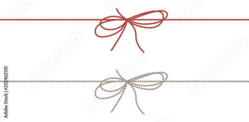 vector Rope and rope bow