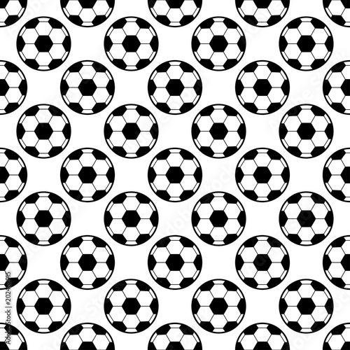 Soccer ball pattern. Can be used for textile, website background, book cover, packaging.
