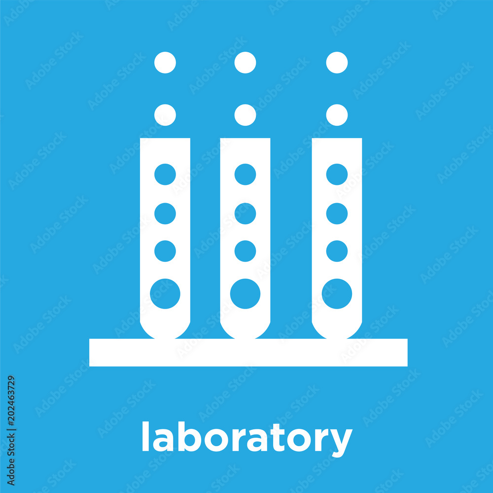 laboratory icon isolated on blue background laboratory icon isolated on blue background