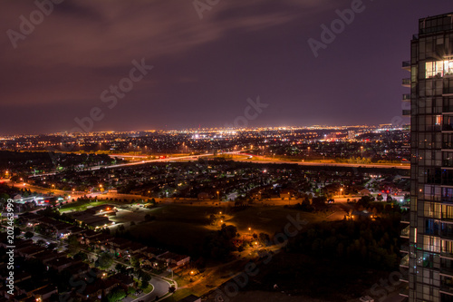 Photography Mississauga Brampton Peel Region city night panorama skyline Toronto Ontario Can