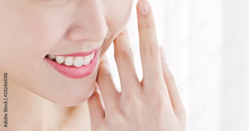 close up woman tooth close up woman tooth