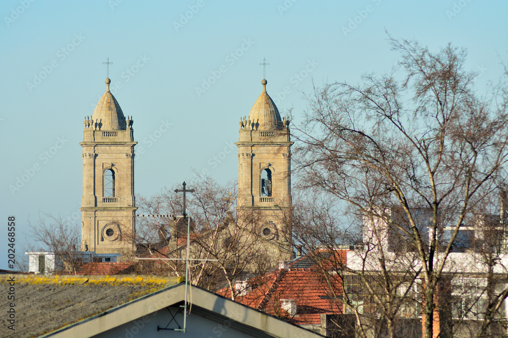 Fototapeta premium Bell Tower in Porto, Portugal