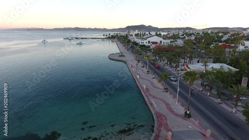 Aerial shots from La Paz bay, Baja California Sur, Mexico.