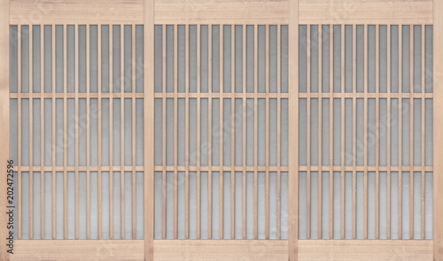 Shoji   Traditonal Japanese door   window or room divider consisting of translucent paper over a frame of wood