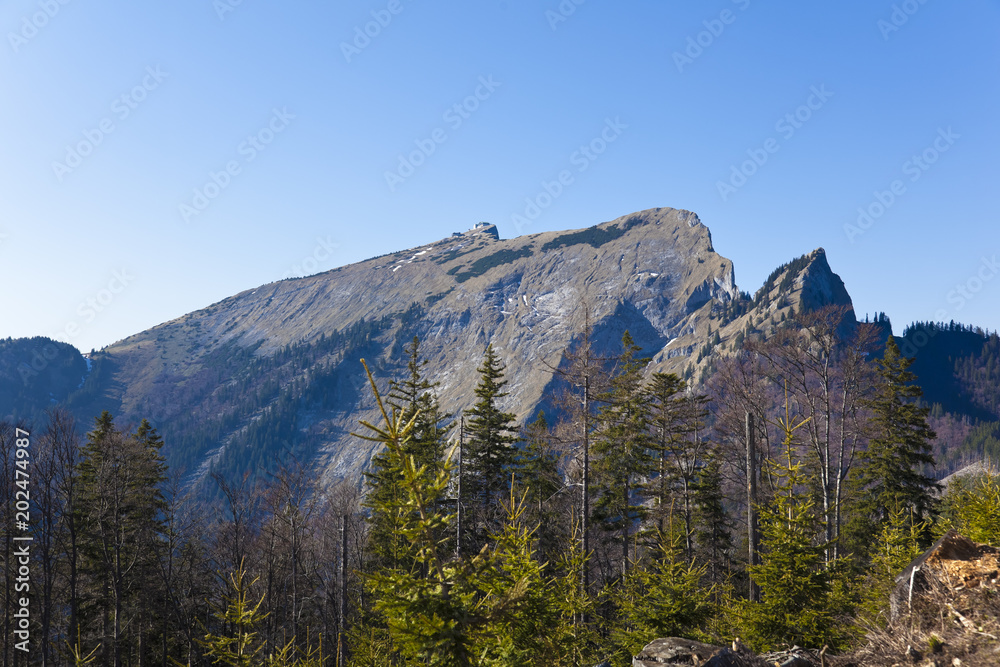 Panoramablick auf den Schafberg im Salzburgerland Panoramablick auf den Schafberg im Salzburgerland