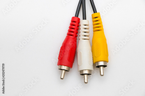 Принти на полотні Audio Video Cinch cable