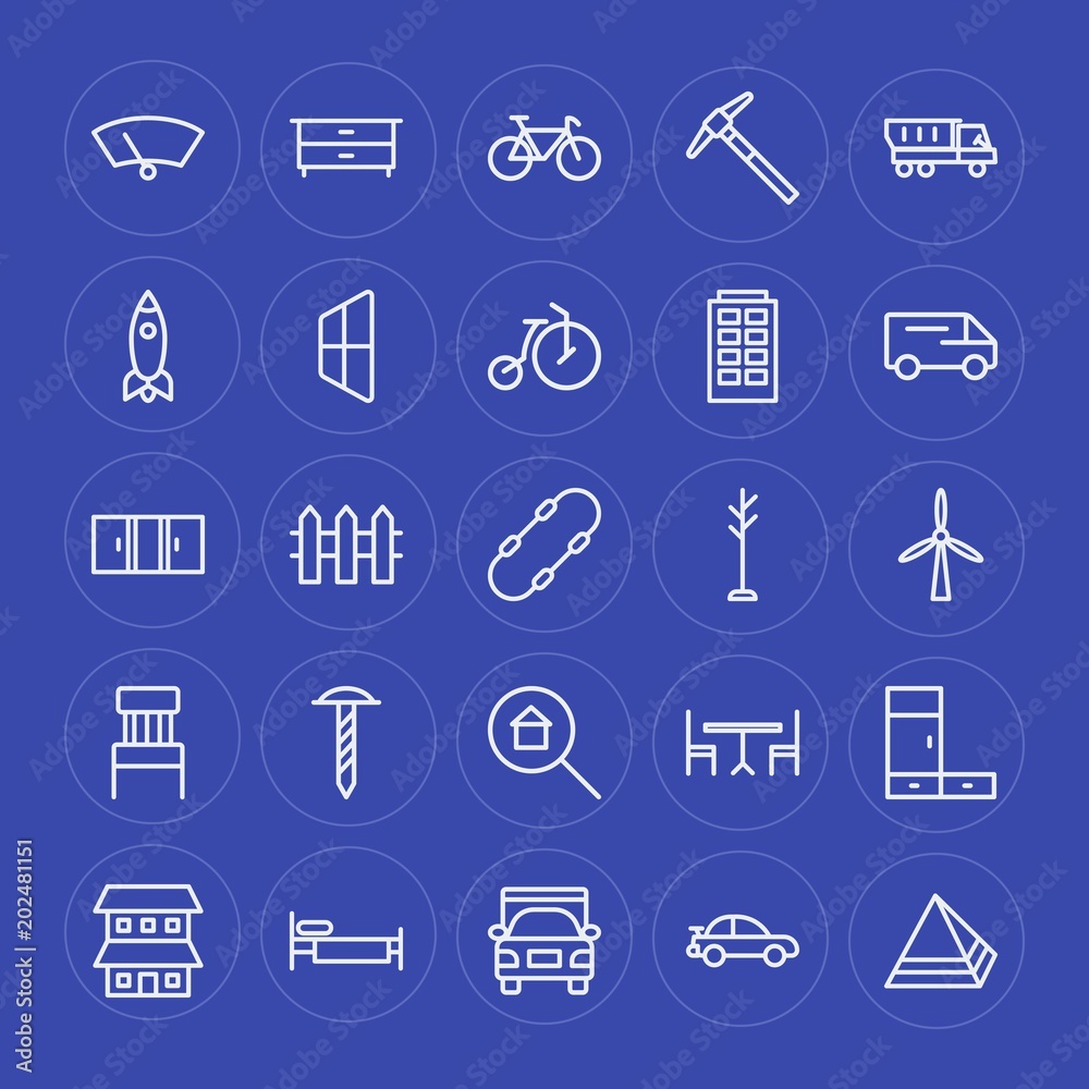 Modern Simple Set of transports, industry, buildings, furniture Vector outline Icons. Contains such Icons as bike, closet, storage, truck and more on blue background. Fully Editable. Pixel Perfect. Modern Simple Set of transports, industry, buildings, furniture Vector outline Icons. Contains such Icons as bike, closet, storage, truck and more on blue background. Fully Editable. Pixel Perfect.