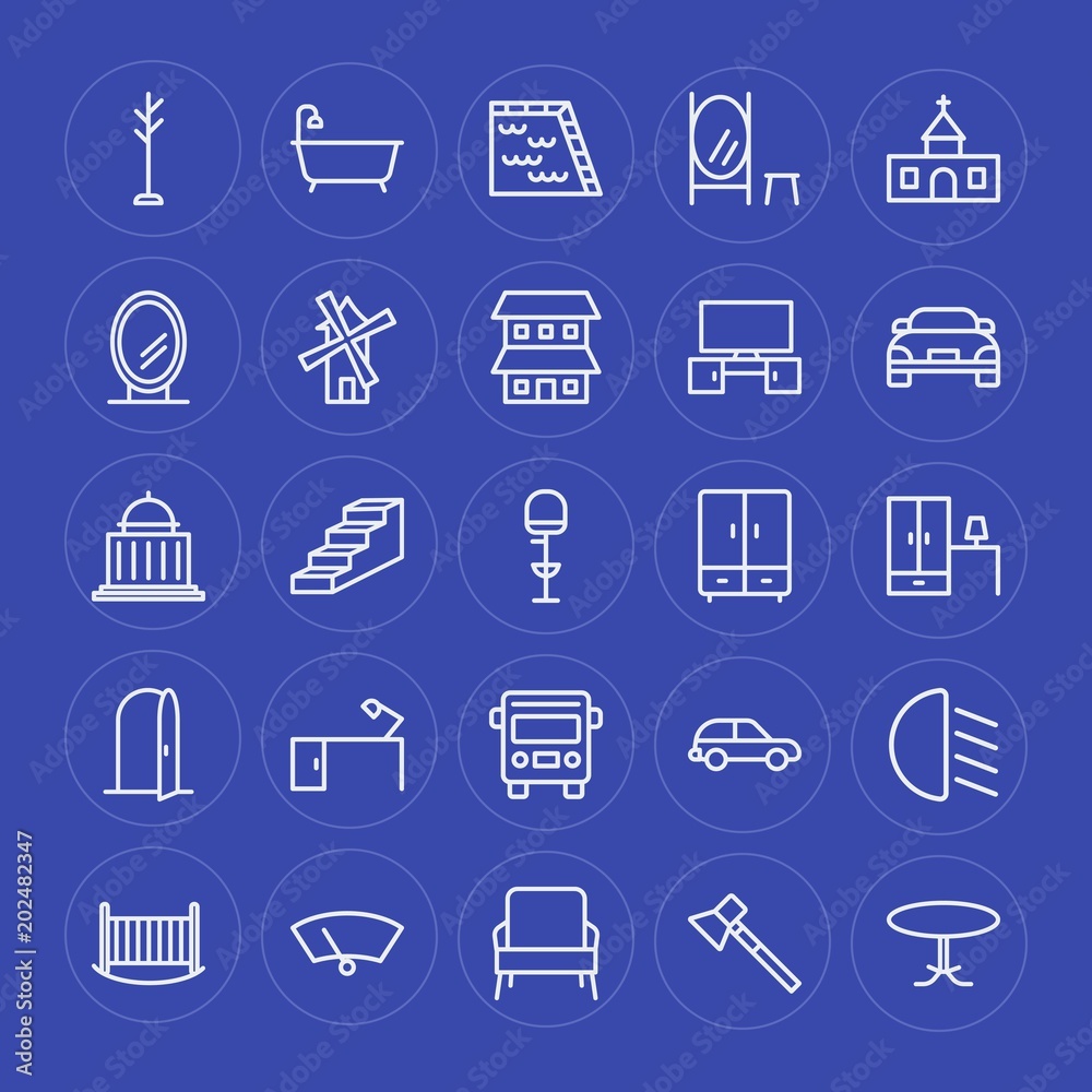 Modern Simple Set of transports, industry, buildings, furniture Vector outline Icons. Contains such Icons as construction, discussion, car and more on blue background. Fully Editable. Pixel Perfect. Modern Simple Set of transports, industry, buildings, furniture Vector outline Icons. Contains such Icons as construction, discussion, car and more on blue background. Fully Editable. Pixel Perfect.