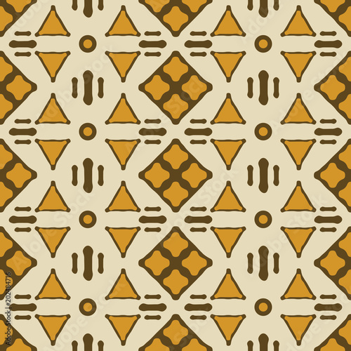 Seamless abstract geometric tribal ethnic pattern