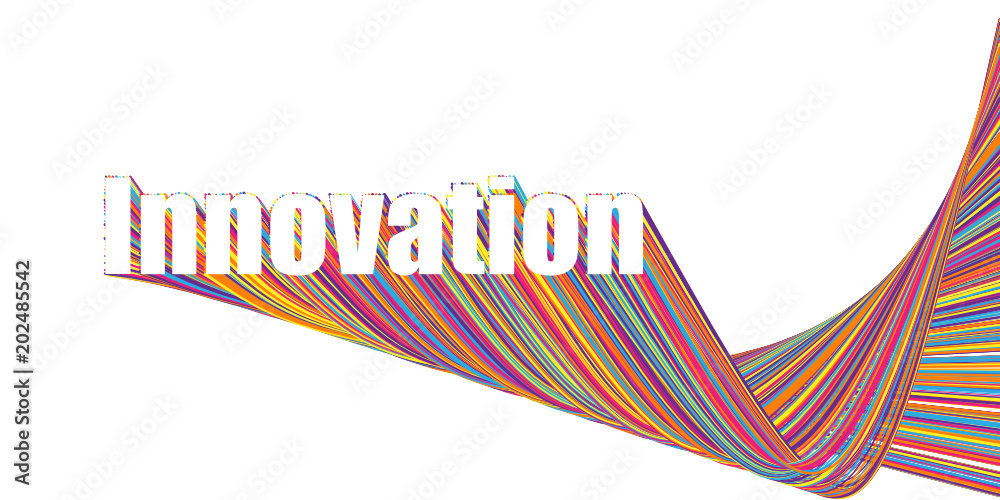 Obraz premium INNOVATION extruded text