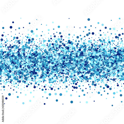 Vector creative pattern of blue round bubbles. Sea design.