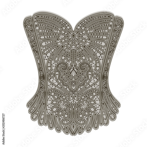 Vintage lace corset