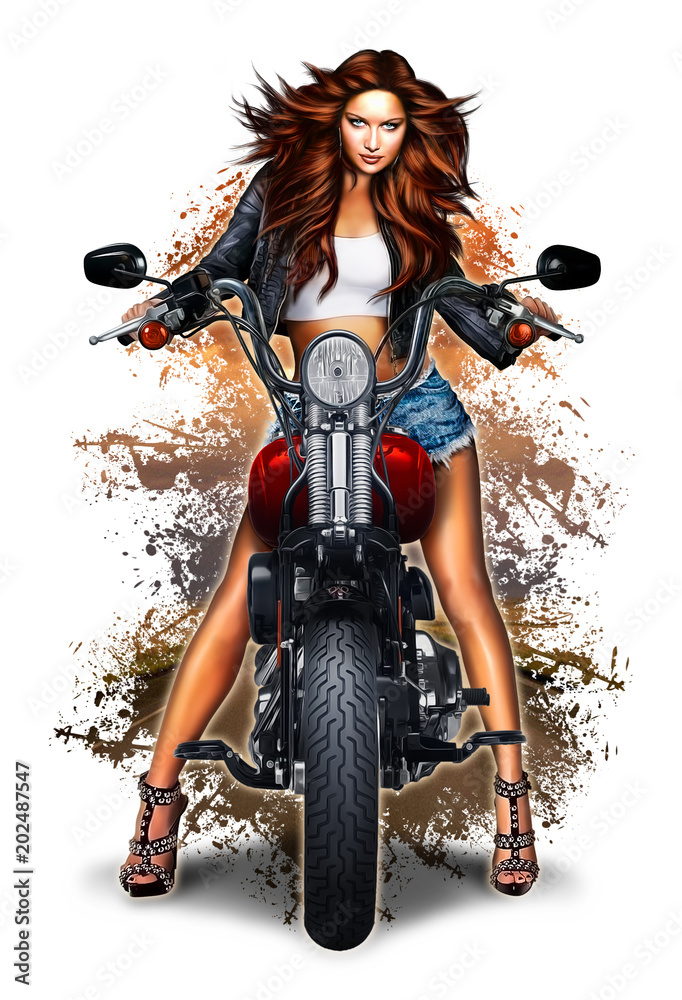 Biker Chick Images – Browse 1,776 Stock Photos, Vectors, and Video | Adobe  Stock