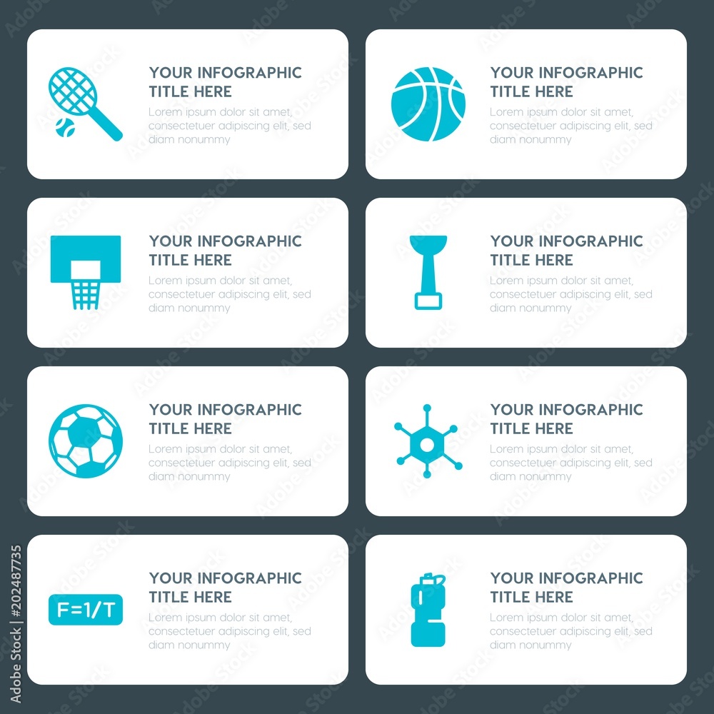 Φωτογραφία Flat health, science, sports, kids and toys infographic timeline template for pr