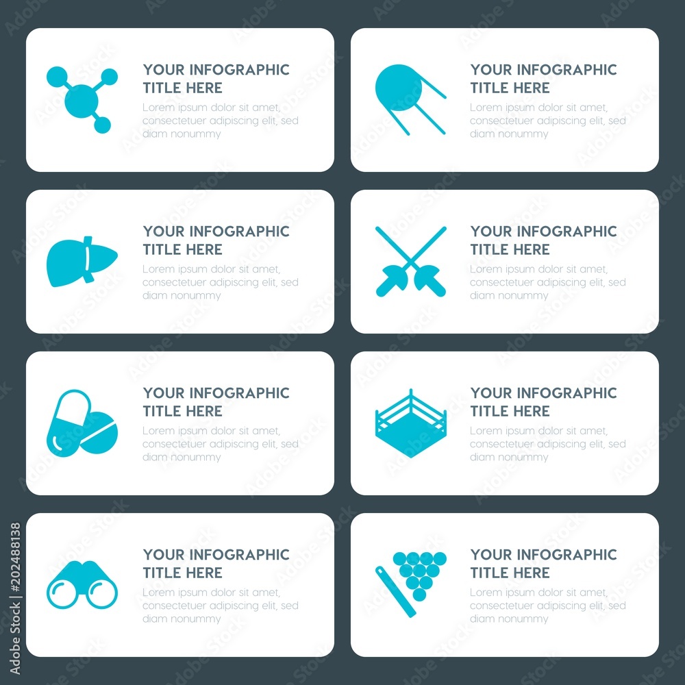 Φωτογραφία Flat health, science, sports, kids and toys infographic timeline template for pr
