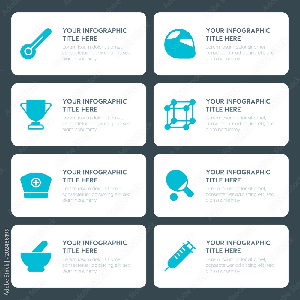 Φωτογραφία Flat health, science, sports, kids and toys infographic timeline template for pr
