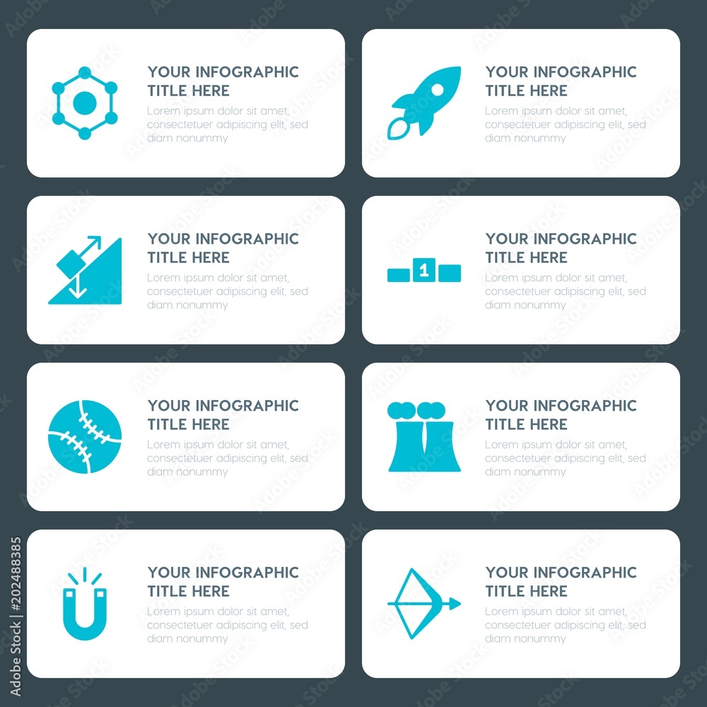 Φωτογραφία Flat health, science, sports, kids and toys infographic timeline template for pr