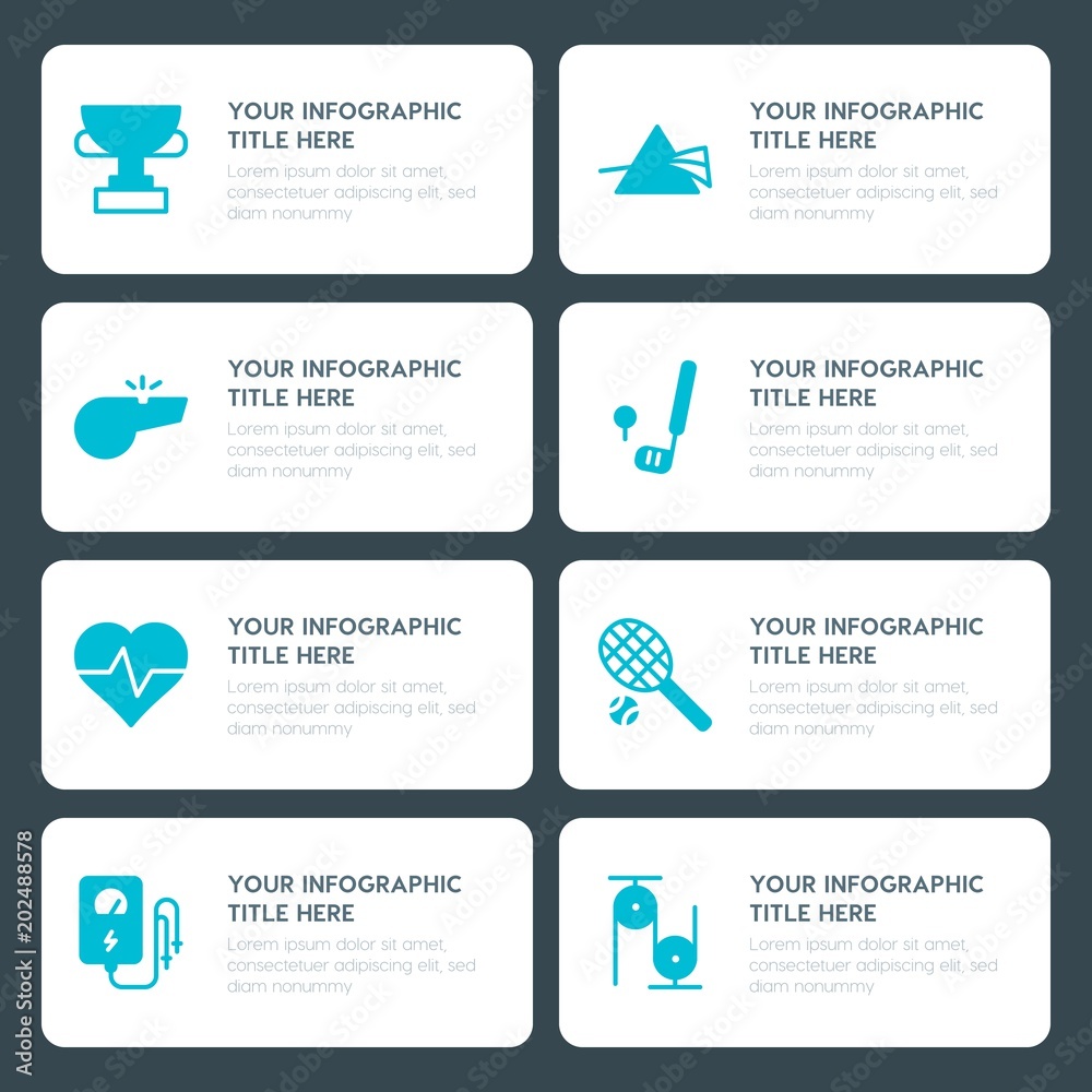 Φωτογραφία Flat health, science, sports, kids and toys infographic timeline template for pr