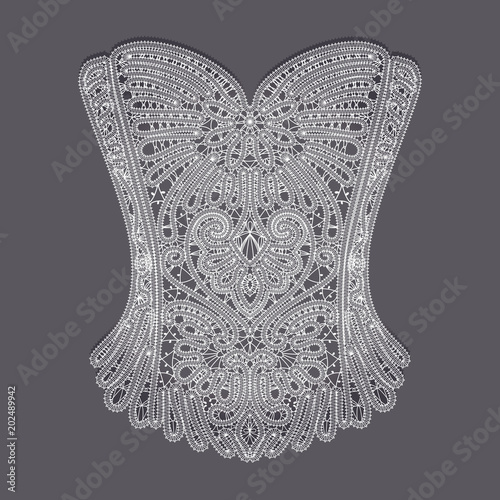 Fototapet Vintage lace corset