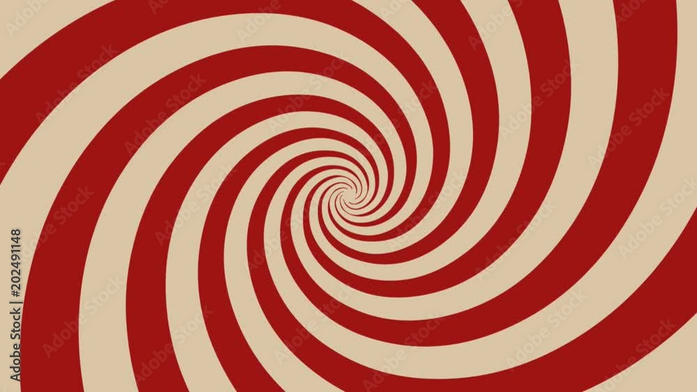 Hypnotic Spiral Background Rotating/
Animation of a vintage and retro hypnotic red spiral background rotating, with grunge texture