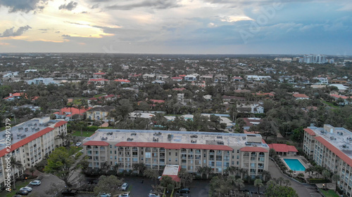 Boca Raton aerial view  Florida coastline