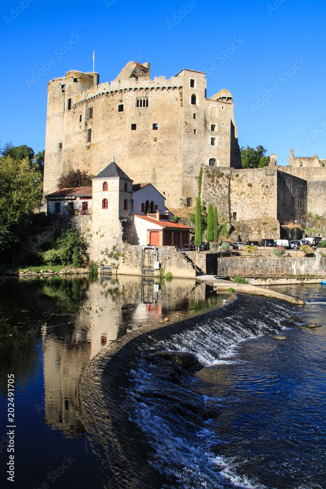 Castle in Clisson, France