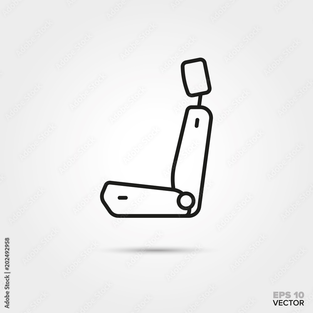 car seat vector line icon car seat vector line icon