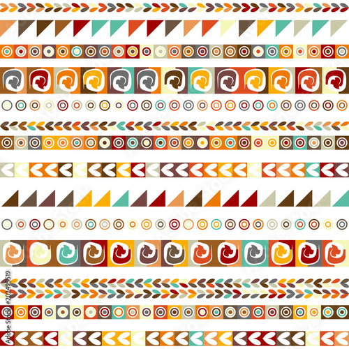 Ethnic handmade ornament, seamless pattern for your design