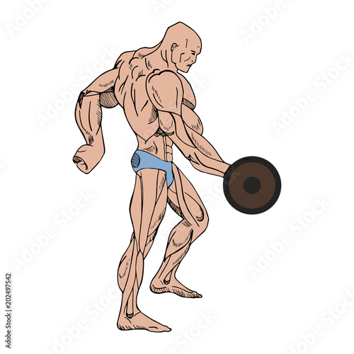 Gym logo vector, bodybuilder logo design,  fitness club logo design, vector image