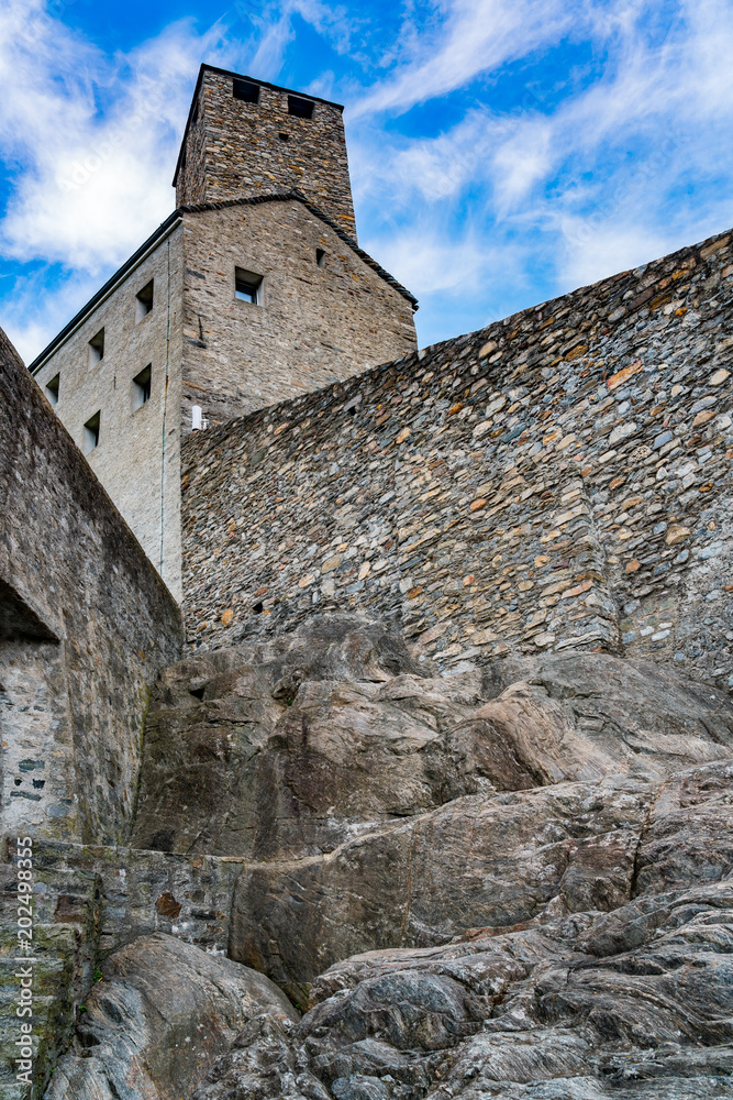 Castelgrande Castle in the old town of Bellinzona