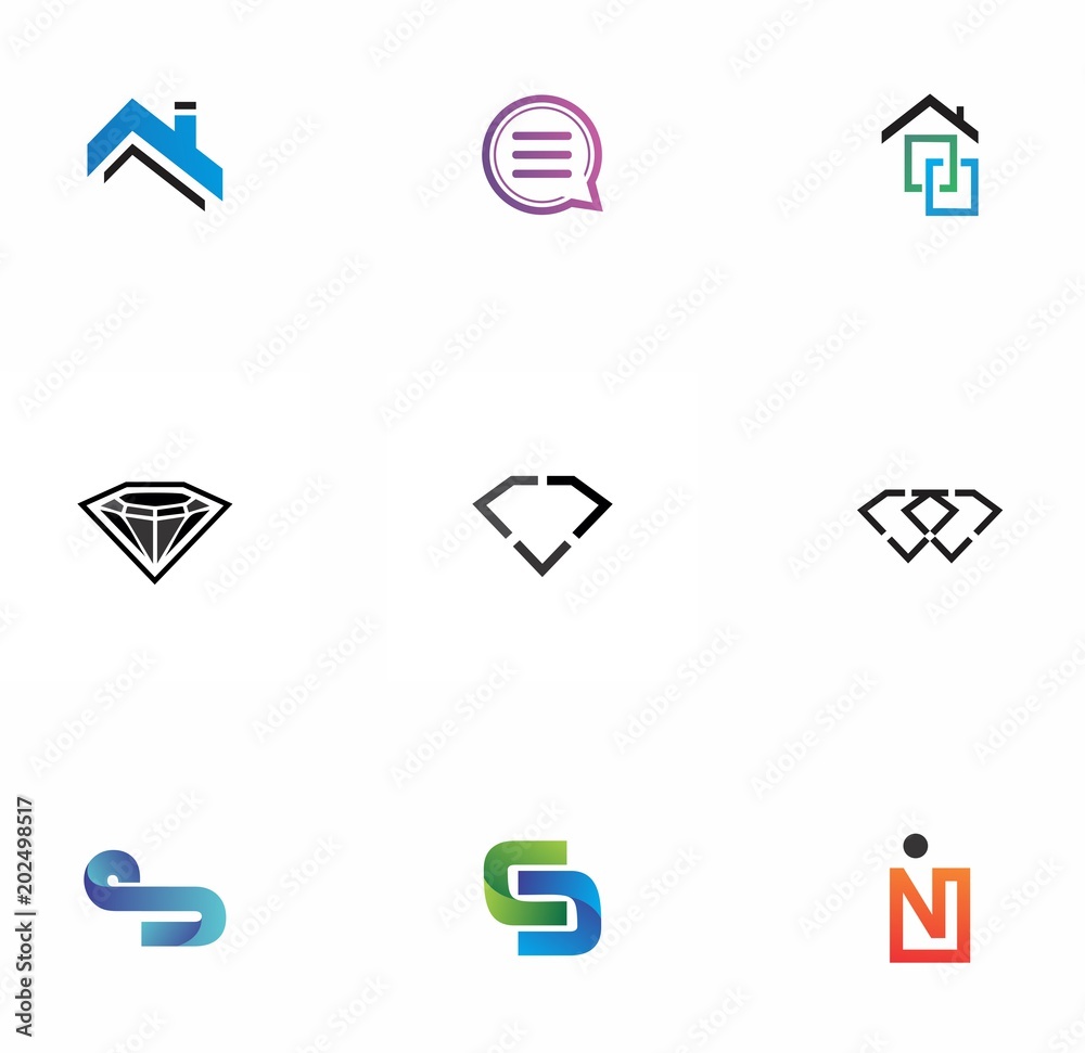 logo set design for company, brand, identity logo set design for company, brand, identity