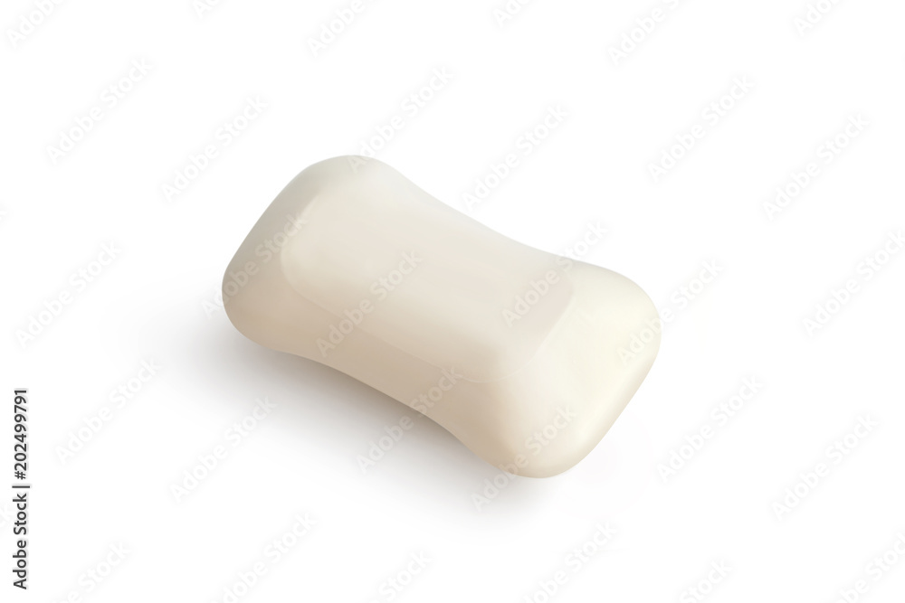 Fresh soap isolated on white background Fresh soap isolated on white background