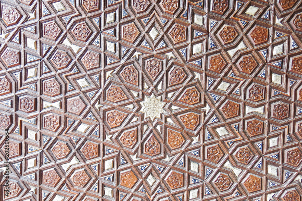 Door detail of Suleymaniye Mosque, Istanbul, Turkey