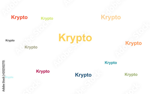 Viele bunte Wörter - Krypto