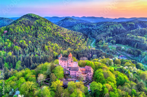 Berwartstein Castle in the Palatinate Forest. Rhineland-Palatinate, Germany