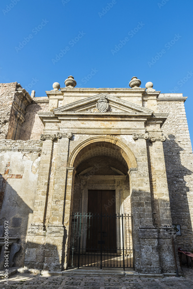 Church in Erice, Sicily, Italy